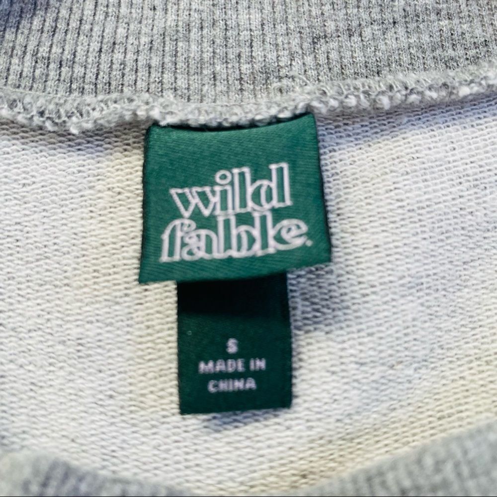 Wild Fable gray empire waist short sleeve sweatshirt size small - Picture 6 of 7